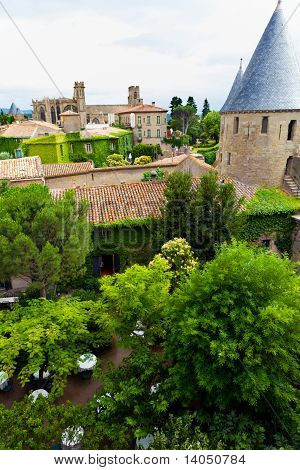 Burg von Carcassonne südlich von Frankreich