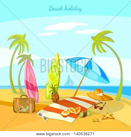 Sunset Beach Summer Vector Photo Free Trial Bigstock