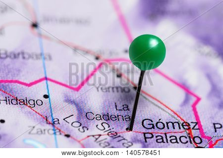 La Cadena pinned on a map of Mexico