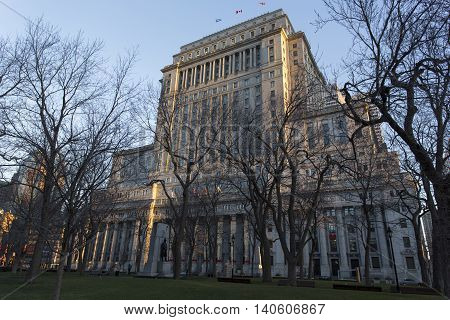 Canada, Quebec, Sun Life Building In Montreal