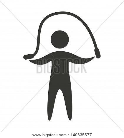human figure silhoeutte lifestyle sport gym vector isolated graphic