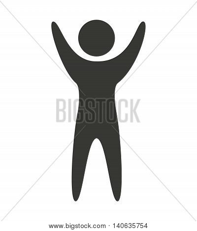 human figure silhoeutte lifestyle sport gym vector isolated graphic