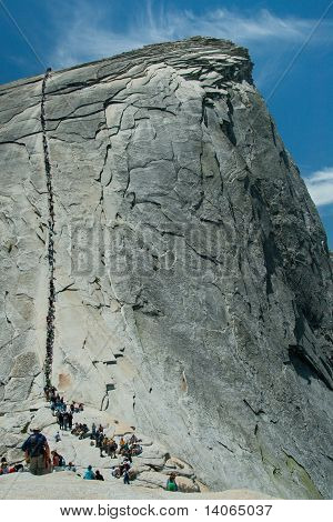 Matkalla huipulle Half Dome