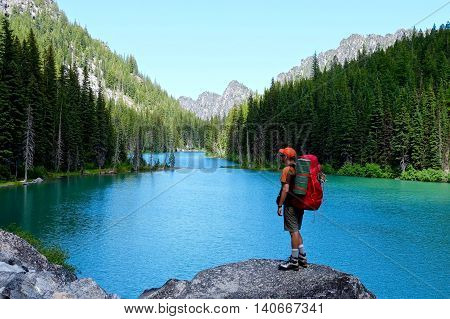 Nada lake Enchantment Lakes basin Leavenworth Seattle Washington state USA.