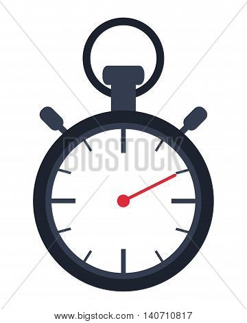 flat design analog chronometer icon vector illustration