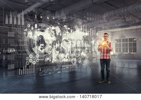 Innovative technologies for your device . Mixed media
