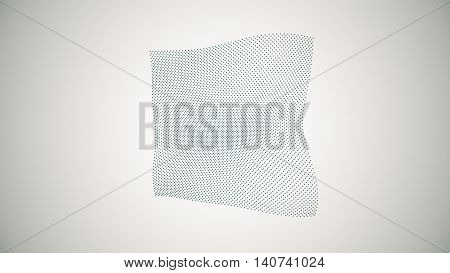 Metamorphose Of Amorphous Plane Surface From Dots