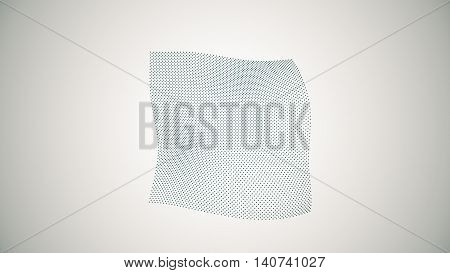 Metamorphose Of Amorphous Plane Surface From Dots
