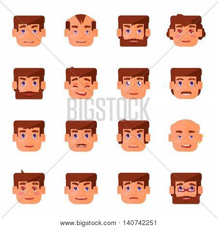 man facial expression with a beard mustache and without them