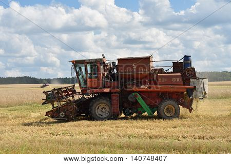 Harvesting Of Wheat. Russia
