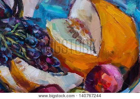 poil painting texture painting still life impressionism art on canvas painted a color image wallpaper and backgrounds fruit