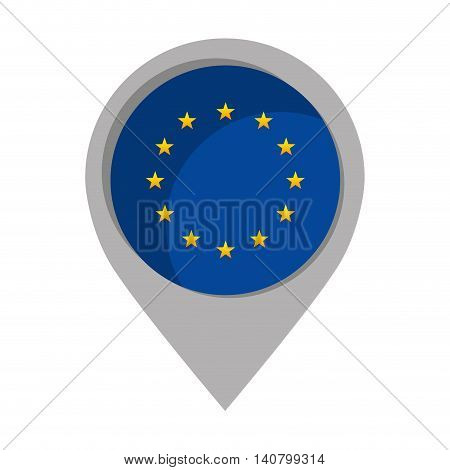 cabo verde pin pointer mark flag language icon