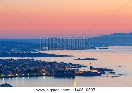Aerial View Of Chania, Crete, Greece
