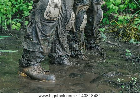 Green Berets US Army Special Forces Group soldiers in action