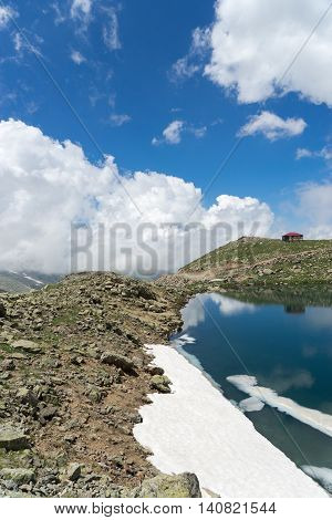 Crater Lake Sky And Reflection, Giresun - Turkey