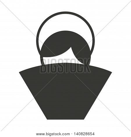 silhouette of the Christmas manger figure vector illustration design