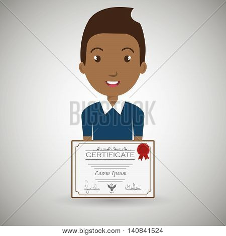 student diploma graduate graphic vector illustration eps 10