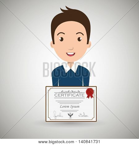 student diploma graduate graphic vector illustration eps 10