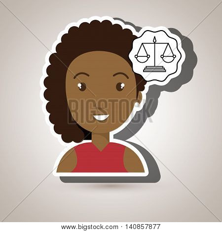 woman law justice balance vector illustration esp 10
