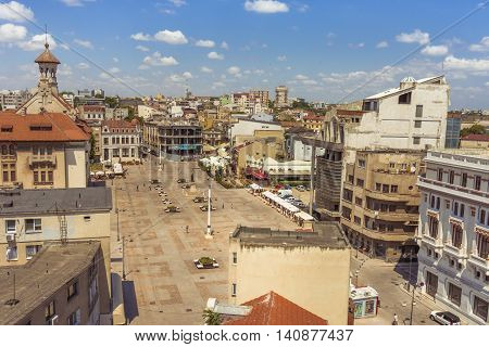 Constanta, Romania - July 18, 2016: Constanta Aerial View To Old Town. Constanta Is The Oldest Conti