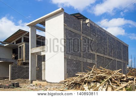 Construction of housing in a suburb y
