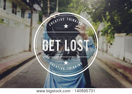 Get Lost Getaway Carefree Tranquility Relief Relaxation Concept