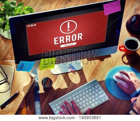 Error Network Problem Technology Software Concept