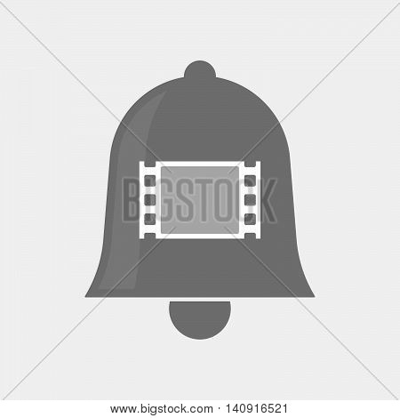 Isolated Bell Icon With A Film Photogram
