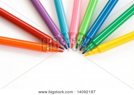 penna colori isolata on white background