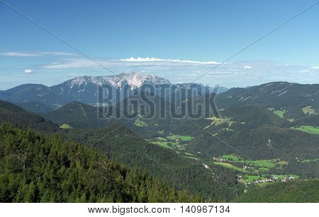 The Alps In Area Near Wiener Neustadt In Summer Sunny Day