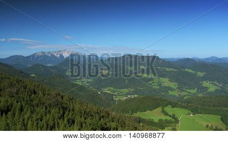 The Alps In Area Near Wiener Neustadt In Summer Sunny Day