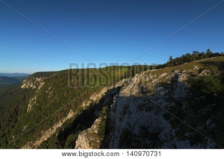 The Alps In Area Near Wiener Neustadt In Summer Sunny Day