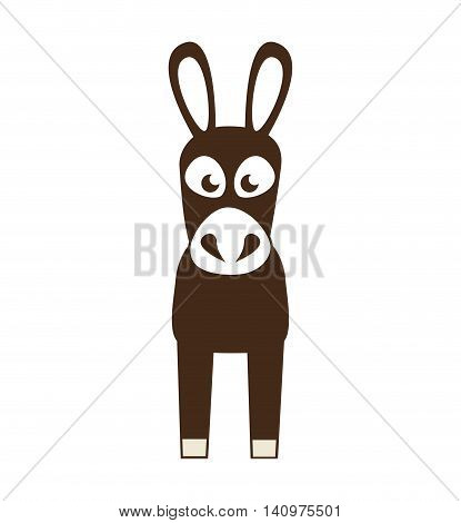 coffee mule animal icon vector illustration design