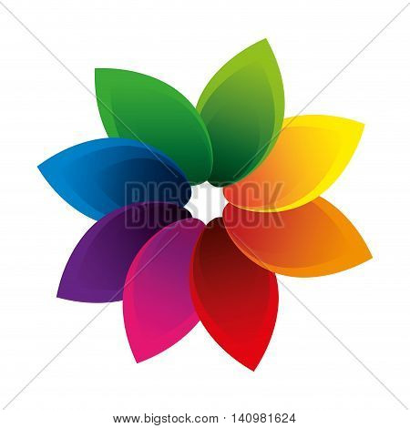 leafs ecology symbol icon vector illustration design