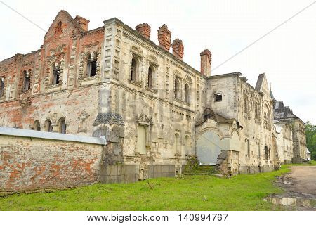 Abandoned building of Feodorovsky gorodok in Tsarskoe Selo suburb of St.Petersburg Russia.