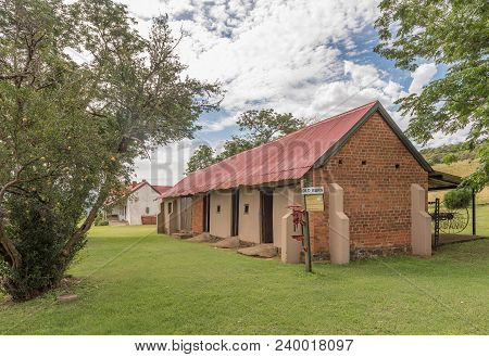 Dundee, South Africa - March 21, 2018: The Old Barn, An Historic Building At The Talana Museum. An O