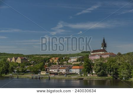 Litomerice Town In Spring Sunny Nice Day