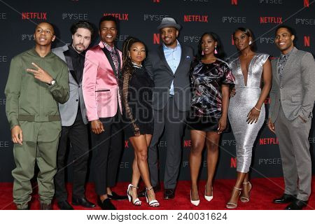 LOS ANGELES - MAY 6:  Dear White People Cast at the Netflix FYSEE Kick-Off Event at Raleigh Studios on May 6, 2018 in Los Angeles, CA