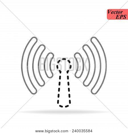 Antenna Vector Icon On White Background. Wifi Icon. Eps 10