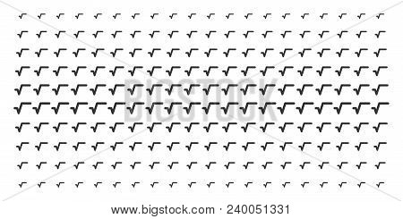 Sqrt Icon Halftone Pattern, Designed For Backgrounds, Covers, Templates And Abstract Concepts. Vecto