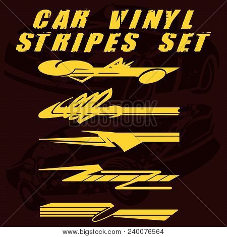 Car Vinyl Stripes Set 24.eps