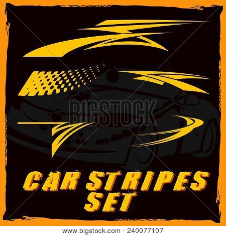 Car Vinyl Stripes Set 72.eps