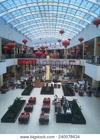Dubai, Uae - Feb 14: Dragon Mart In Dubai, Uae, As Seen On Feb 14, 2018. The 1.2 Km-long Dragon Mart