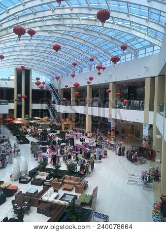 Dubai, Uae - Feb 14: Dragon Mart In Dubai, Uae, As Seen On Feb 14, 2018. The 1.2 Km-long Dragon Mart