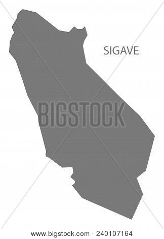 Sigave Map Of Wallis And Futuna Grey Illustration Shape