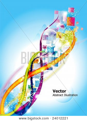 Abstracte kleurrijke Rainbow Wave achtergrond