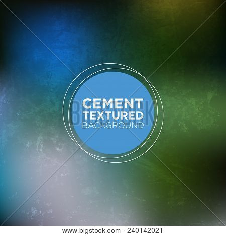 Cemented Wall Grunge Background In Emarald Blue Shades Perfect For Use In Different Purposes Like We
