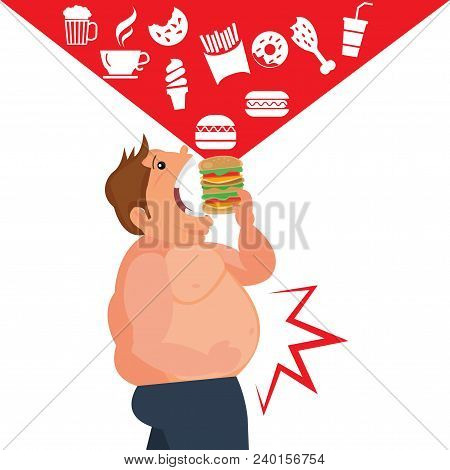 Cartoor Happy Eating Juck Food And The Dangers Of Belly Fat