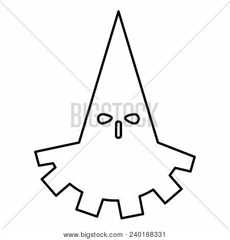 Executioner Hangman Icon Black Color Vector Illustration Flat Style Outline