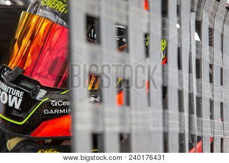 May 04, 2018 - Dover, Delaware, USA: Martin Truex, Jr (78) gets ready to practice for the AAA 400 Drive for Autism at Dover International Speedway in Dover, Delaware.